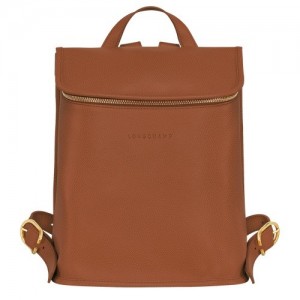 Plecaki Longchamp Le Foulonné Damskie Brązowe | SN-LCMP48126