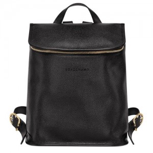 Plecaki Longchamp Le Foulonné Damskie Czarne | SN-LCMP48127