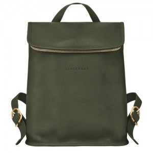 Plecaki Longchamp Le Foulonné Damskie Khaki | SN-LCMP48142