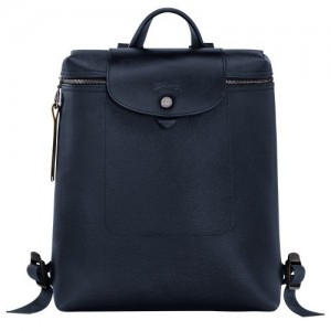 Plecaki Longchamp Le Pliage City M Damskie Granatowe | SN-LCMP48100