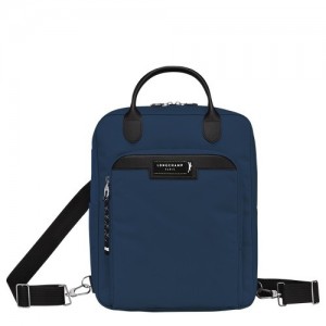 Plecaki Longchamp Le Pliage Energy M Damskie Granatowe | SN-LCMP48109