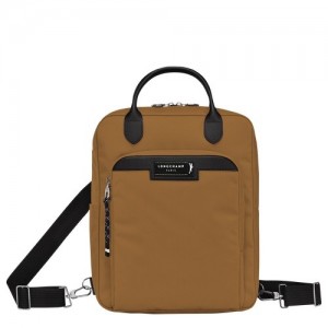 Plecaki Longchamp Le Pliage Energy M Damskie Brązowe | SN-LCMP48110