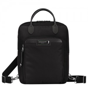 Plecaki Longchamp Le Pliage Energy M Damskie Czarne | SN-LCMP48111