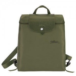 Plecaki Longchamp Le Pliage Green M Męskie Zielone | SN-LCMP49135