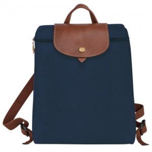 Plecaki Longchamp Le Pliage Original M Damskie Granatowe | SN-LCMP48119