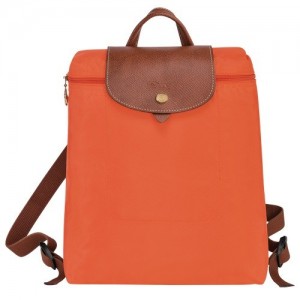 Plecaki Longchamp Le Pliage Original M Damskie Pomarańczowe | SN-LCMP48138
