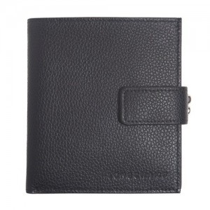 Portfele Longchamp Le Foulonné Compact Damskie Czarne | SN-LCMP48262