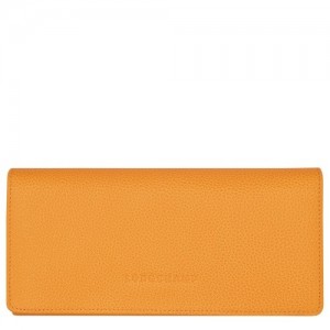 Portfele Longchamp Le Foulonné Continental Damskie Morelowe | SN-LCMP48306