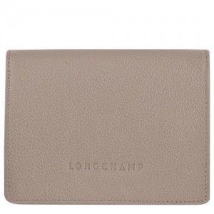 Portfele Longchamp Le Foulonné Damskie Szare | SN-LCMP48271