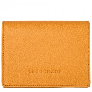 Portfele Longchamp Le Foulonné Męskie Morelowe | SN-LCMP49227