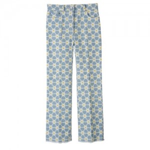 Portki Longchamp Embroidered Denim Damskie Niebieskie | SN-LCMP48762