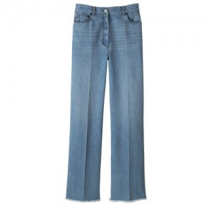 Portki Longchamp Jean's Damskie Niebieskie | SN-LCMP48752