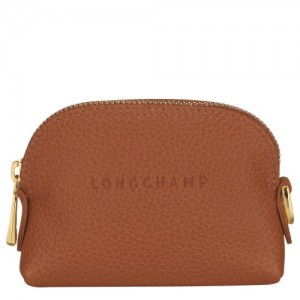 Portmonetki Longchamp Le Foulonné Damskie Brązowe | SN-LCMP48365