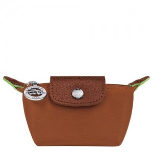 Portmonetki Longchamp Le Pliage Green Damskie Brązowe | SN-LCMP48355