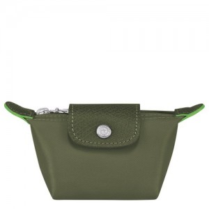 Portmonetki Longchamp Le Pliage Green Damskie Zielone | SN-LCMP48356