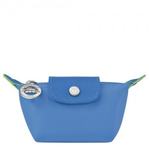 Portmonetki Longchamp Le Pliage Green Damskie Niebieskie | SN-LCMP48371