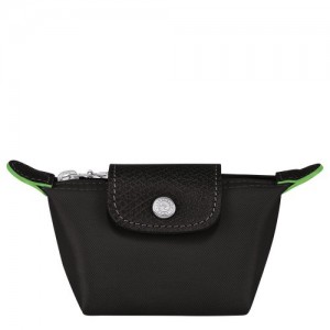 Portmonetki Longchamp Le Pliage Green Męskie Czarne | SN-LCMP49273