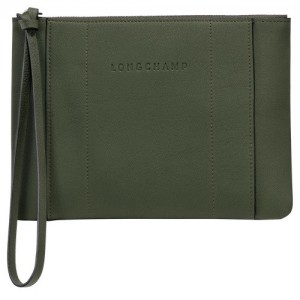Pouches Longchamp 3d Damskie Khaki | SN-LCMP48429