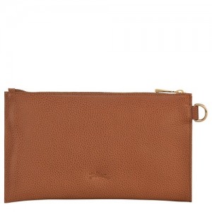Pouches Longchamp Le Foulonné Damskie Brązowe | SN-LCMP48407