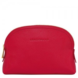 Pouches Longchamp Le Foulonné Damskie Czerwone | SN-LCMP48410