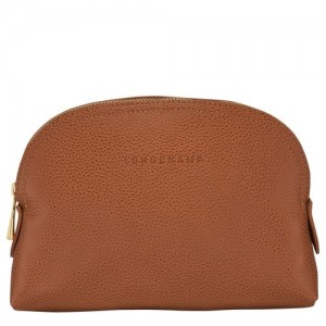 Pouches Longchamp Le Foulonné Damskie Brązowe | SN-LCMP48411