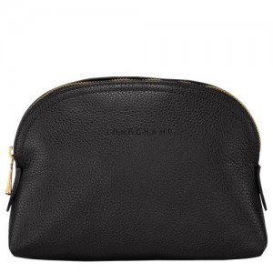 Pouches Longchamp Le Foulonné Damskie Czarne | SN-LCMP48412