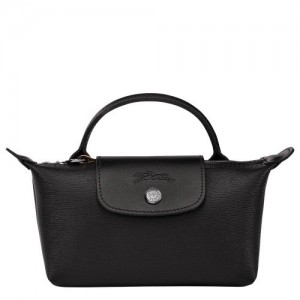 Pouches Longchamp Le Pliage City With Handle Damskie Czarne | SN-LCMP48380