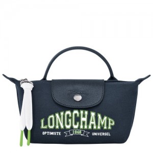 Pouches Longchamp Le Pliage Kolekcja Damskie Granatowe | SN-LCMP48422