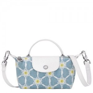 Pouches Longchamp Le Pliage Kolekcja Damskie Niebieskie | SN-LCMP48443