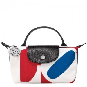 Pouches Longchamp X Robert Indiana Damskie Białe | SN-LCMP48395