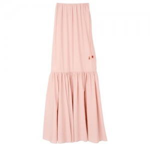 Spódnice Longchamp Long Damskie Beżowe | SN-LCMP48685