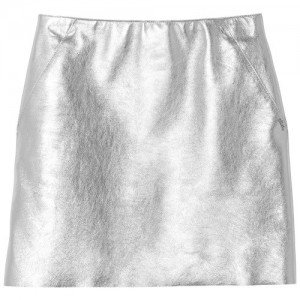Spódnice Longchamp Mini Damskie Srebrne | SN-LCMP48682
