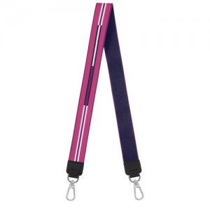 Strap Longchamp Rayures Damskie Fioletowe | SN-LCMP48986