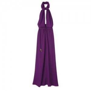 Sukienka Longchamp Long Damskie Fioletowe | SN-LCMP48661
