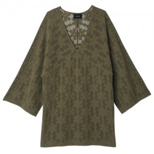 Sukienka Longchamp Tunic Damskie Khaki | SN-LCMP48668