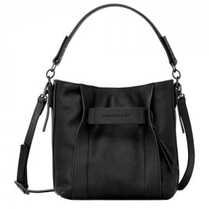 Torba Crossbody Longchamp 3d S Damskie Czarne | SN-LCMP47855