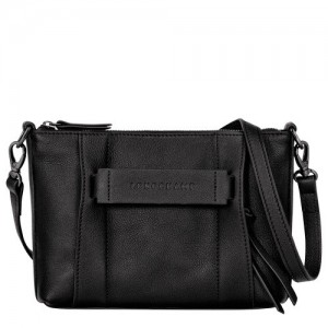 Torba Crossbody Longchamp 3d S Damskie Czarne | SN-LCMP47857