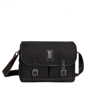Torba Crossbody Longchamp Boxford L Męskie Czarne | SN-LCMP49094