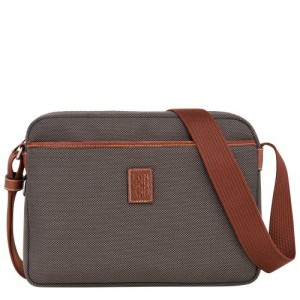 Torba Crossbody Longchamp Boxford M Camera Męskie Brązowe | SN-LCMP49090