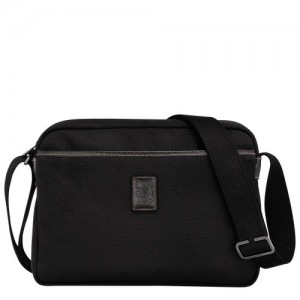 Torba Crossbody Longchamp Boxford M Camera Męskie Czarne | SN-LCMP49091
