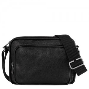 Torba Crossbody Longchamp Le Foulonné S Camera Męskie Czarne | SN-LCMP49105