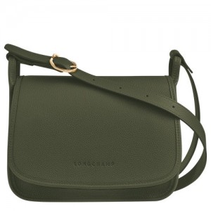 Torba Crossbody Longchamp Le Foulonné S Damskie Khaki | SN-LCMP47929