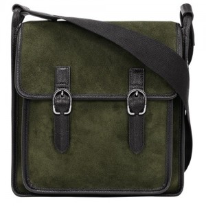 Torba Crossbody Longchamp Le Foulonné M Damskie Khaki | SN-LCMP47932