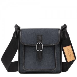 Torba Crossbody Longchamp Le Foulonné S Damskie Granatowe | SN-LCMP47935