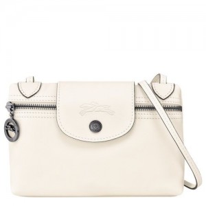 Torba Crossbody Longchamp Le Pliage Xtra Xs Damskie Białe | SN-LCMP47825