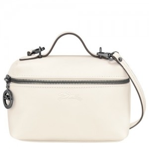 Torba Crossbody Longchamp Le Pliage Xtra Xs Vanity Damskie Białe | SN-LCMP47828