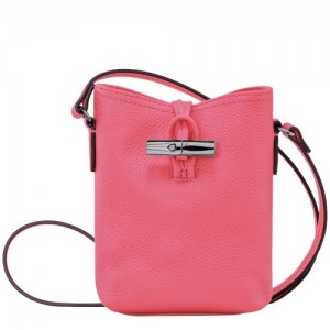 Torba Crossbody Longchamp Roseau Essential Xs Damskie Różowe | SN-LCMP47873