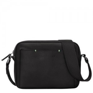 Torba Crossbody Longchamp Sur Seine Camera Męskie Czarne | SN-LCMP49096