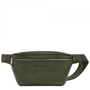 Torba Na Talię Longchamp Le Foulonné Damskie Khaki | SN-LCMP48096