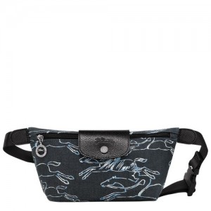 Torba Na Talię Longchamp Le Pliage Kolekcja Xs Damskie Granatowe | SN-LCMP48097